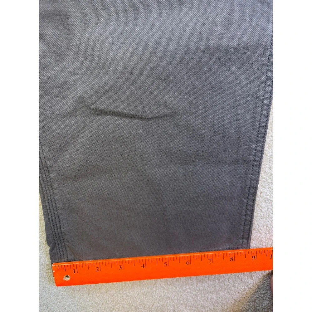Aeropostale Carpenter Pant Mens Large Gray Cotton Canvas Utility Workwear NEW